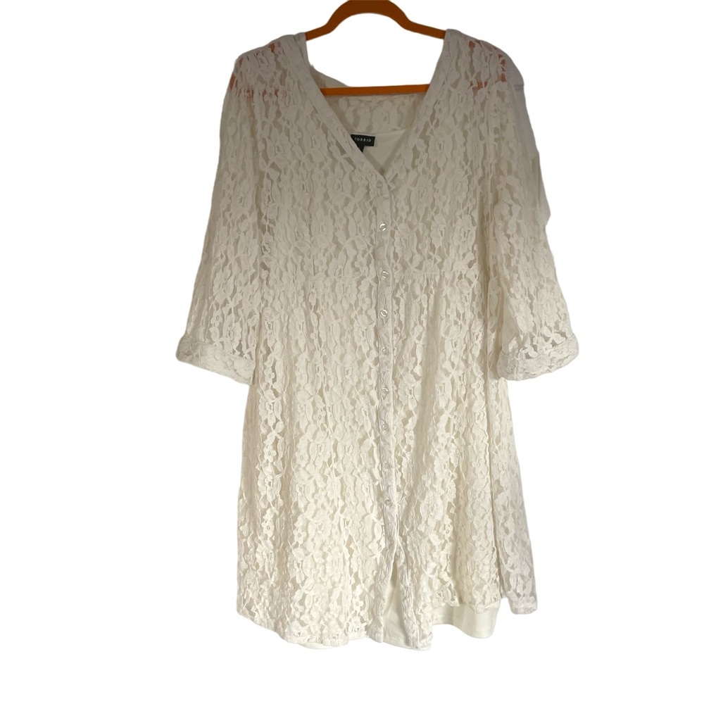 BEAUTIFUL VINTAGE LOOK TORRID LACE DRESS